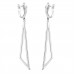 1.25 ct Round Cut Diamond Chandelier Earrings in 14 kt White Gold 1.25 ct Round Cut Diamond Chandelier Earrings in 14 kt White Gold